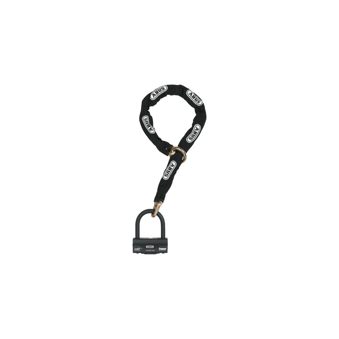 ABUS Granit 58/140HBIII100 + 12KS 120 Black Loop U-veida slēdzene ar ķēdi