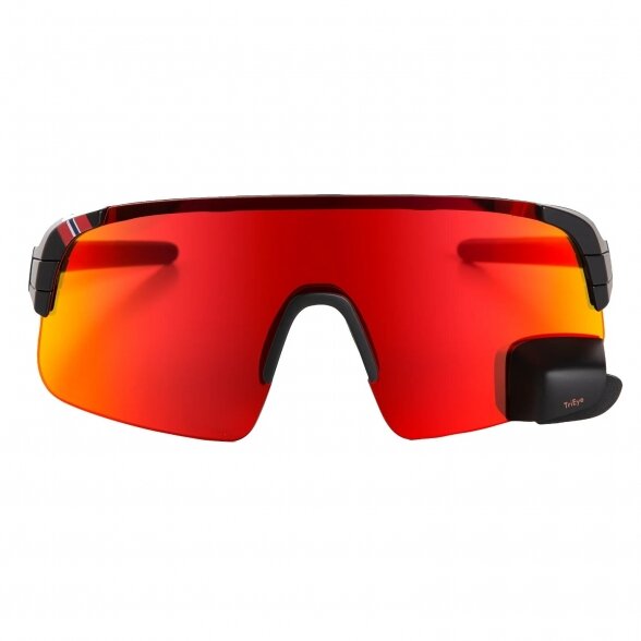 Sports glasses TriEye View Sport Revo, frame black, lens red, size M/L, cat. 3 3