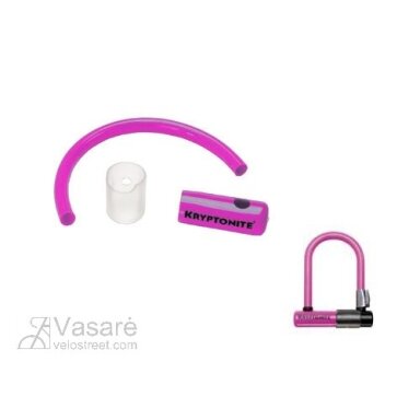 Skin Kryptonite U-tipe lock MINI3.25 ružavas Skin Kryptonite U-tipe lock MINI3.25 ružavas