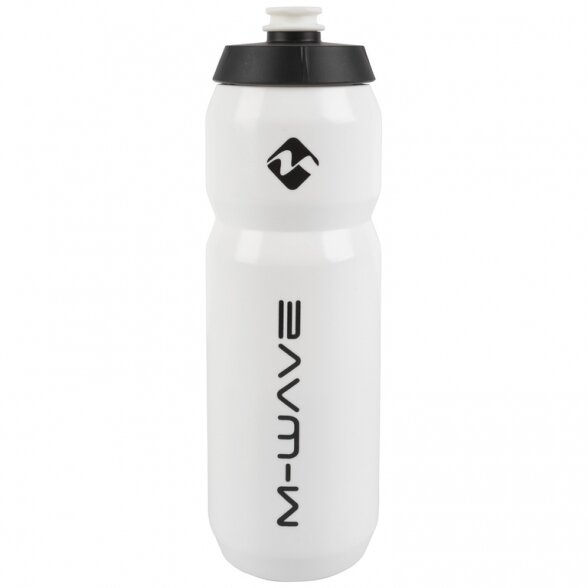 Buteliukas vandeniui  M-WAVE, plastic, baltas