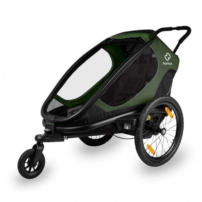 Fahrrad trailer for children Hamax Outback ONE  green/black