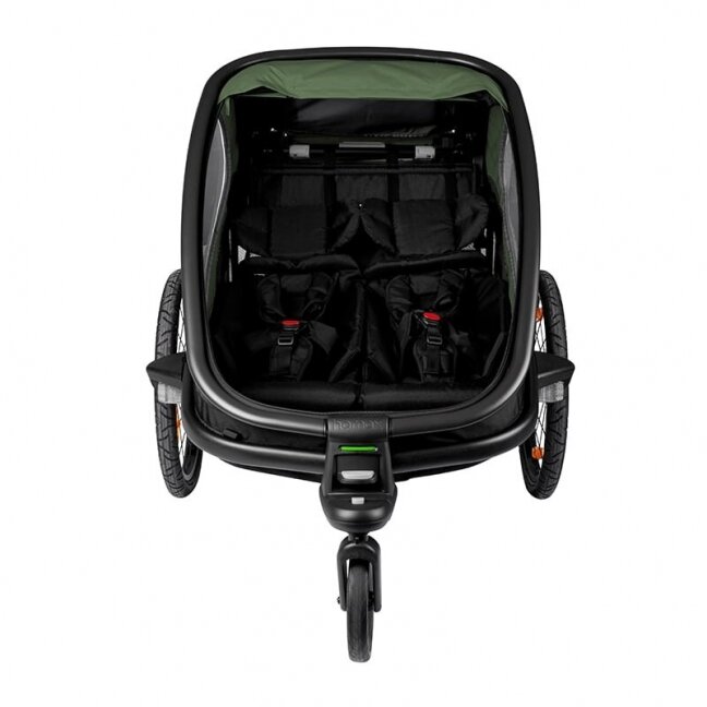 Fahrrad trailer for children Hamax Outback ONE  green/black 3