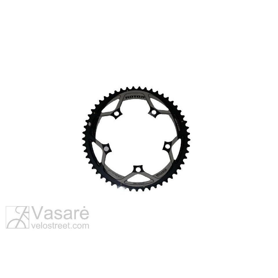 Chain ring ROTOR ROAD C53t BCD110x5 compact Black NoQ outer Chain ring ROTOR ROAD C53t BCD110x5 compact Black NoQ outer