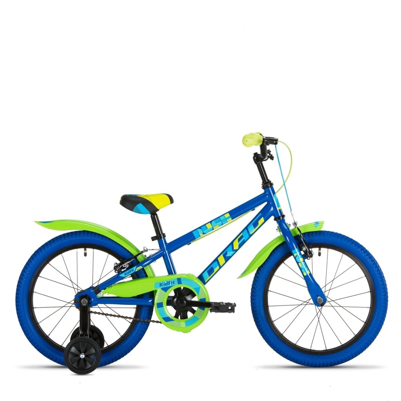 Dviratis Drag RUSH 18 blue/green Dviratis Drag RUSH 18 blue/green