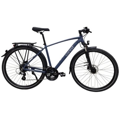 Dviratis COREST TB10 28 Trekking GTS ALTUS 3x8 SF Blue-Grey matt