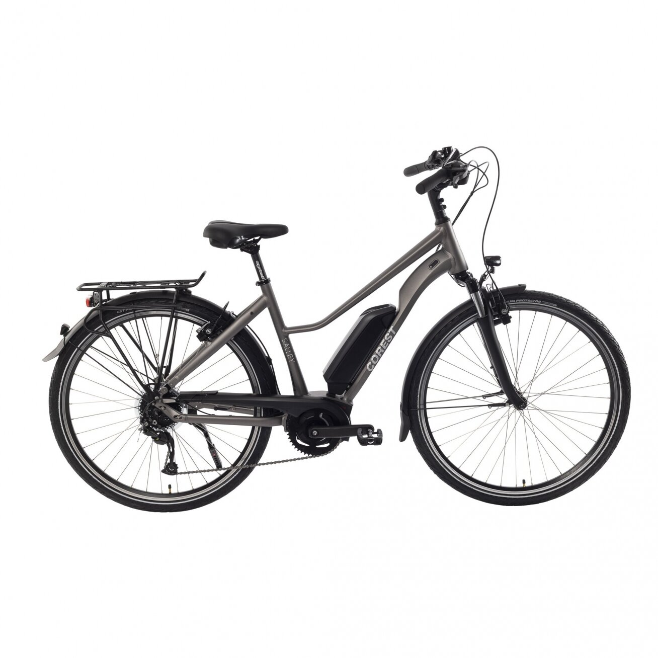 E-bike COREST e-SALLEY CEB10 28 City Trapez Bosch Performace 500Wh ACERA 9S Pearl White matt (Kopija)