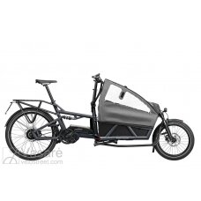 E-bike Riese & Müller Load 60 Vario HS 45km/h GX w high sidewalls and child cover coal grey mat