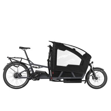 Elektrinis dviratis Riese & Müller Load4 75 Vario GX 725Wh 25km/h 3 kid seats and child cover Elektrinis dviratis Riese & Müller Load4 75 Vario GX 725Wh 25km/h 3 kid seats and child cover