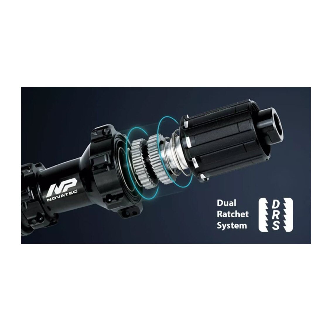 Galinė stebulė Novatec D572RSB-CL-X12-XDR Dual Ratchet System 1