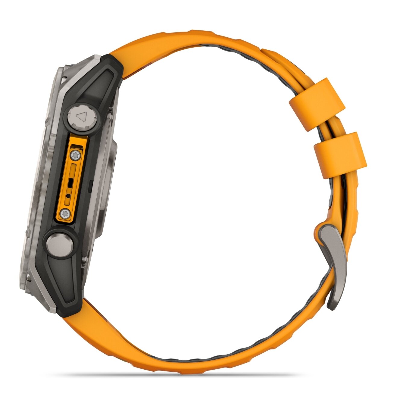 Watch Garmin fēnix® 8 – 51 mm, AMOLED  Sapphire, Titanium with Spark orange/graphite silicone band 3