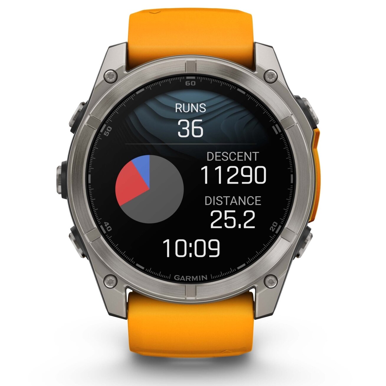 Watch Garmin fēnix® 8 – 51 mm, AMOLED  Sapphire, Titanium with Spark orange/graphite silicone band 15