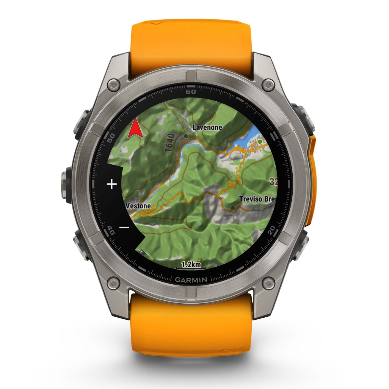 Watch Garmin fēnix® 8 – 51 mm, AMOLED  Sapphire, Titanium with Spark orange/graphite silicone band 17