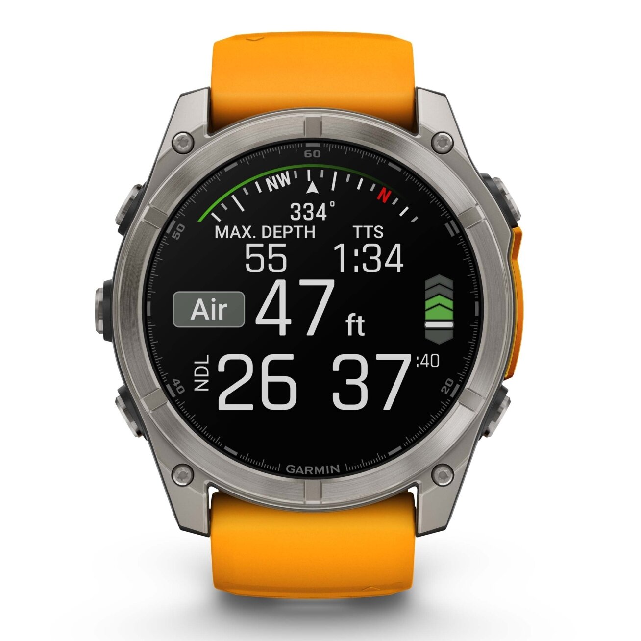 Watch Garmin fēnix® 8 – 51 mm, AMOLED Sapphire, Titanium with Spark orange/graphite silicone band 8 Watch Garmin fēnix® 8 – 51 mm, AMOLED Sapphire, Titanium with Spark orange/graphite silicone band 8