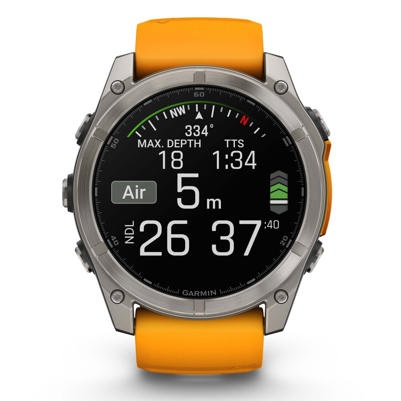 Watch Garmin fēnix® 8 – 51 mm, AMOLED Sapphire, Titanium with Spark orange/graphite silicone band 9 Watch Garmin fēnix® 8 – 51 mm, AMOLED Sapphire, Titanium with Spark orange/graphite silicone band 9