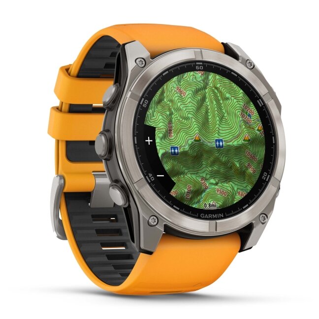 Watch Garmin fēnix® 8 – 51 mm, AMOLED Sapphire, Titanium with Spark orange/graphite silicone band 21 Watch Garmin fēnix® 8 – 51 mm, AMOLED Sapphire, Titanium with Spark orange/graphite silicone band 21