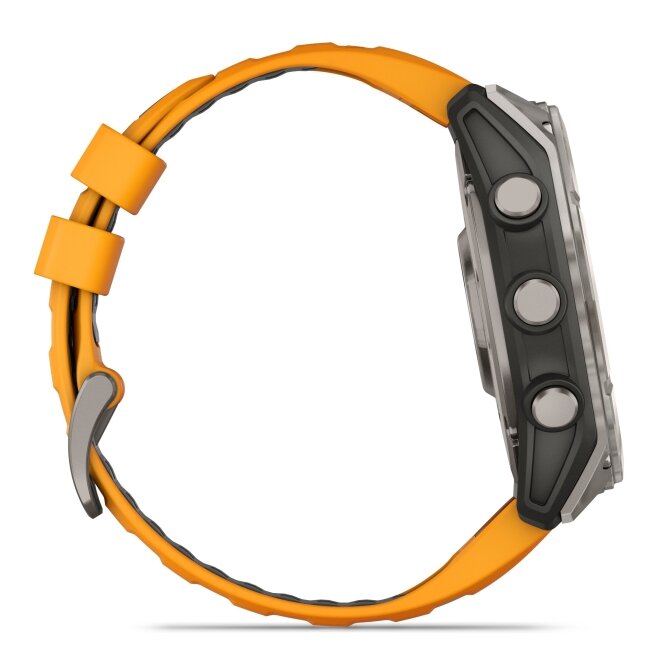 Watch Garmin fēnix® 8 – 51 mm, AMOLED Sapphire, Titanium with Spark orange/graphite silicone band 5 Watch Garmin fēnix® 8 – 51 mm, AMOLED Sapphire, Titanium with Spark orange/graphite silicone band 5