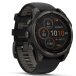 Watch Garmin fenix 8 – 47 mm, SOLAR Sapphire, Carbon grey DLC titanium with Black/pebble grey silicone band