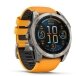 Watch Garmin fēnix® 8 – 51 mm, AMOLED  Sapphire, Titanium with Spark orange/graphite silicone band