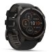 Watch Garmin fēnix® 8 – 51 mm, Solar, Sapphire, Carbon grey DLC titanium with Black/pebble grey silicone band