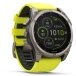 Watch Garmin fēnix® 8 – 51 mm, Solar, Sapphire, Titanium with Amp yellow/graphite silicone band