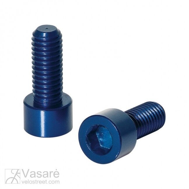 XLC screws for water bottle holders 2piece Set, blue XLC screws for water bottle holders 2piece Set, blue