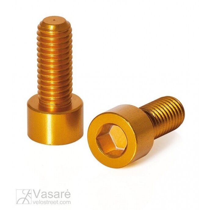 XLC screws for water bottle holders 2piece Set, gold XLC screws for water bottle holders 2piece Set, gold