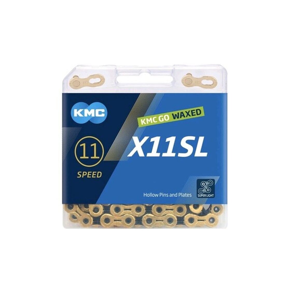 Grandinė KMC X11SL Ti-N Gold/Black Waxed 118L Grandinė KMC X11SL Ti-N Gold/Black Waxed 118L