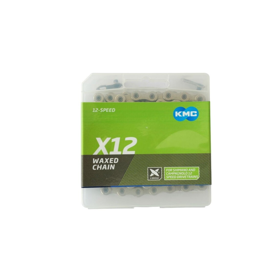 Grandinė KMC X12 Silver Waxed 126L Grandinė KMC X12 Silver Waxed 126L