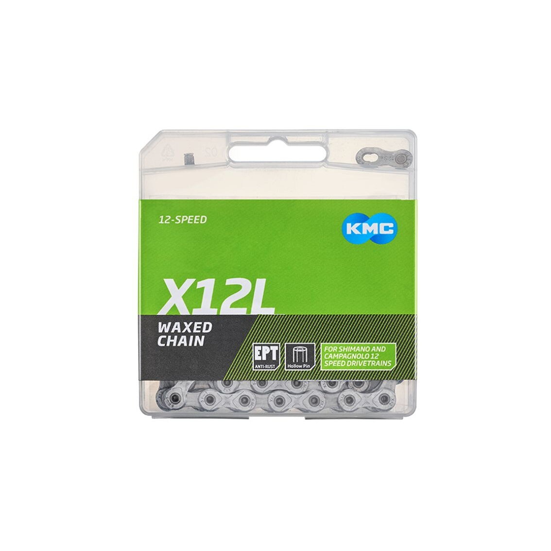 Grandinė KMC X12L Silver Waxed 12 pavarų, 126L
