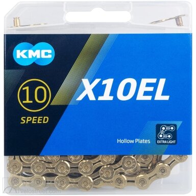 Grandinė KMC X-10 EL GOLD, 114 links 10pav. Grandinė KMC X-10 EL GOLD, 114 links 10pav.