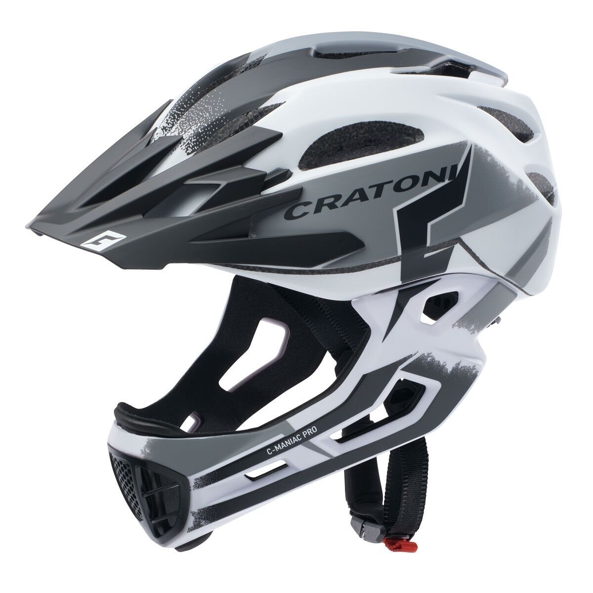 Šalmas Cratoni C-Maniac Pro (MTB), white/black matt, size M/L (54-58cm) Šalmas Cratoni C-Maniac Pro (MTB), white/black matt, size M/L (54-58cm)