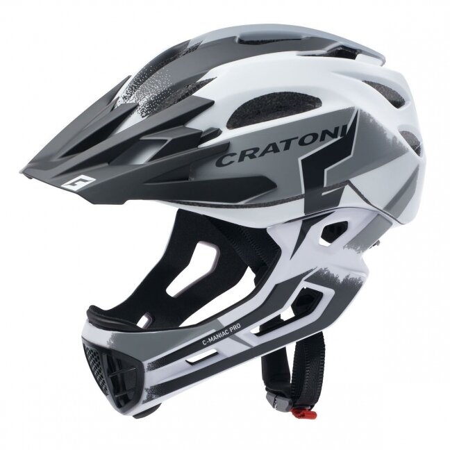 Šalmas Cratoni C-Maniac Pro (MTB), white/black matt, size M/L (54-58cm) Šalmas Cratoni C-Maniac Pro (MTB), white/black matt, size M/L (54-58cm)
