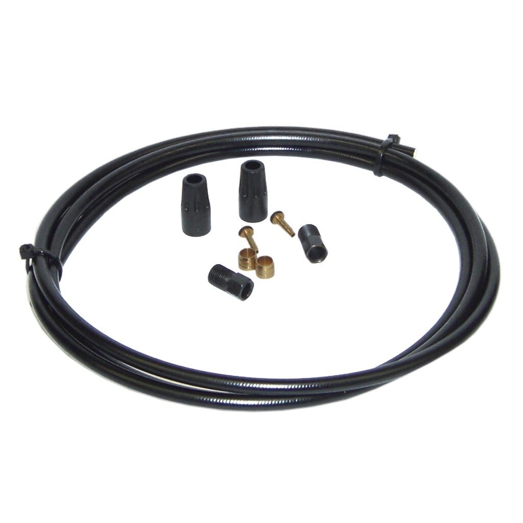 Hydraulic brake hoses with nozzles