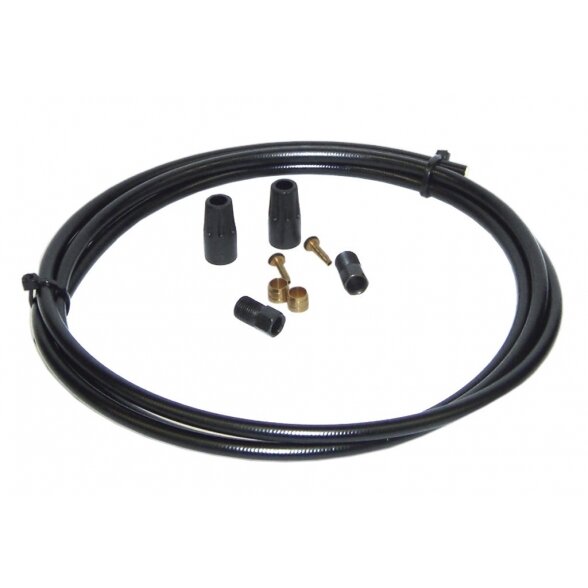 Hydraulic brake hoses with nozzles