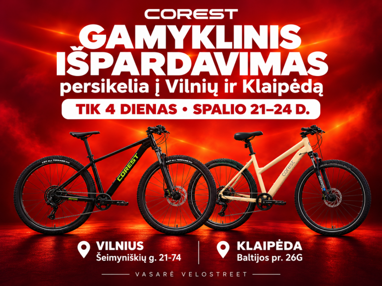 Corest gamyklinis ispardavimas Corest gamyklinis ispardavimas