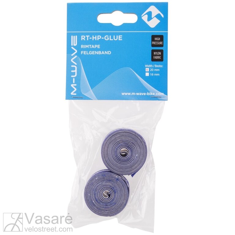 Itin aukšto slėgio ratlankio juosta, mėlyna 20mm Itin aukšto slėgio ratlankio juosta, mėlyna 20mm