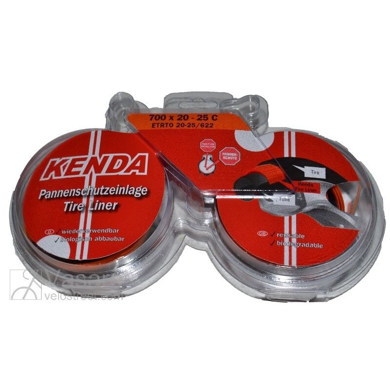 Juosta padangai nuo pradūrimų KENDA 700x20-25C / 20-25 x 622, juoda/oranžinė Juosta padangai nuo pradūrimų KENDA 700x20-25C / 20-25 x 622, juoda/oranžinė