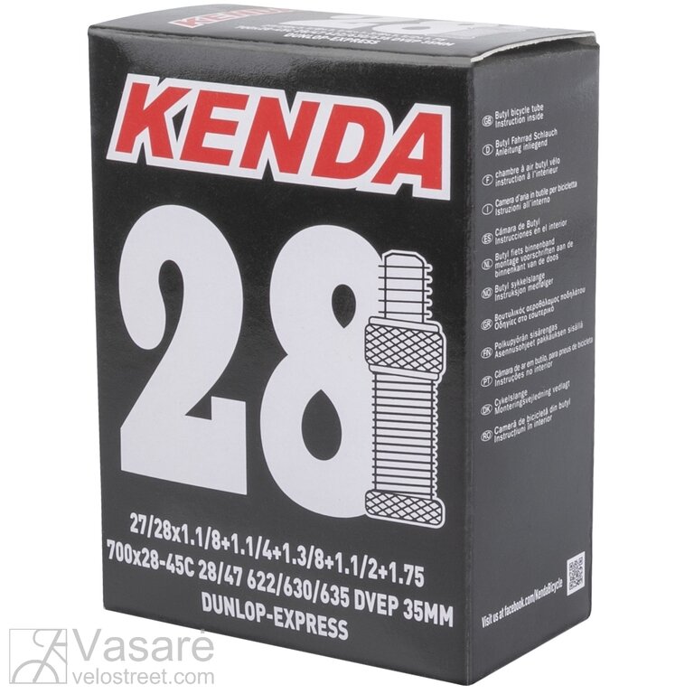 Kamera KENDA 27/28X1.1/8+1.1/4+1.3/8+1.1/2+1.75 1 Kamera KENDA 27/28X1.1/8+1.1/4+1.3/8+1.1/2+1.75 1
