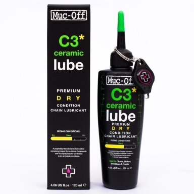 Keramikinis grandinės tepalas MUC-OFF C3 DRY LUBE 120ml Keramikinis grandinės tepalas MUC-OFF C3 DRY LUBE 120ml