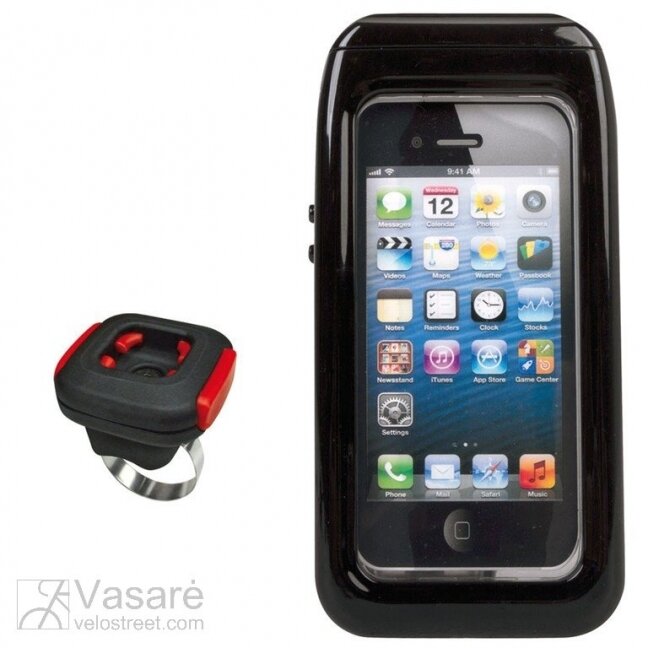 Phone Bag Ari Case Klickfix with Adapter transparent/black, w.rotating coupling Phone Bag Ari Case Klickfix with Adapter transparent/black, w.rotating coupling