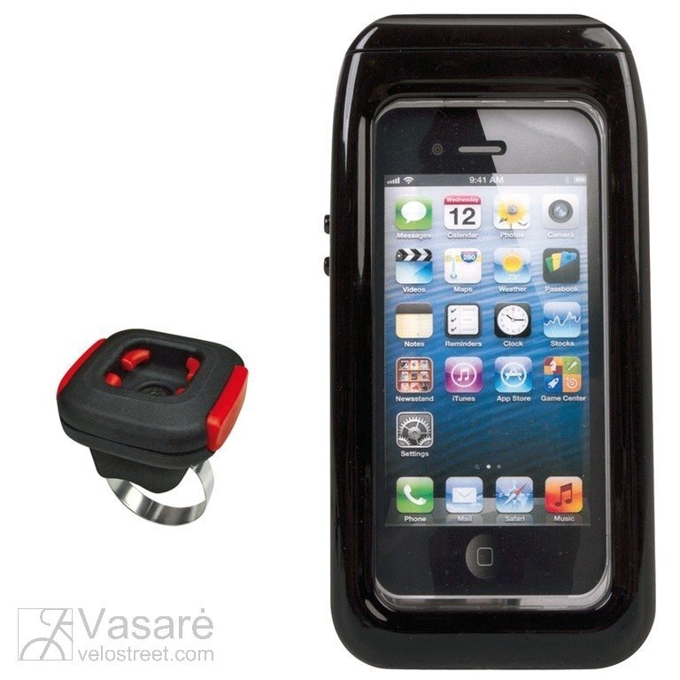 Phone Bag Ari Case Klickfix with Adapter transparent/black, w.rotating coupling