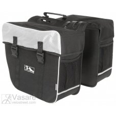 rear pannier bag "M-WAVE AMSTERDAM DOUBLE", material: polyester 600 D