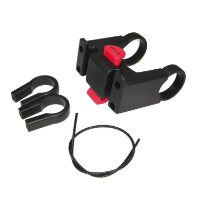 Krepšelių laikiklis KLICKfix, juodas, Ø 22-26 a. 31.8mm Krepšelių laikiklis KLICKfix, juodas, Ø 22-26 a. 31.8mm