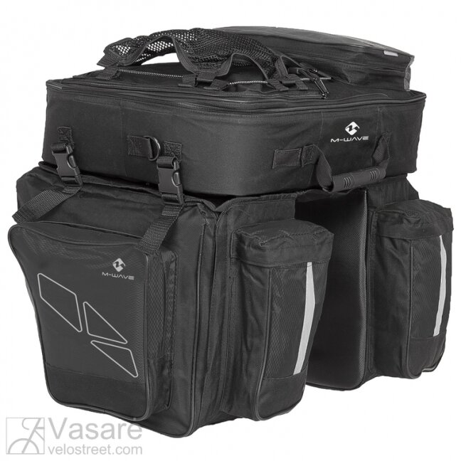 M-Wave Amsterdam Triple pannier bag M-Wave Amsterdam Triple pannier bag