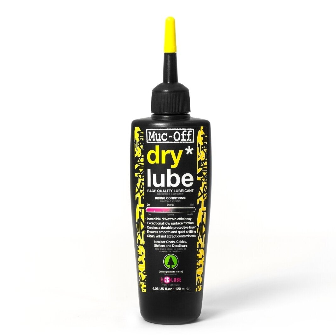 Muc-Off Dry Lube 120ml (sausom oro sąlygom) grandinės tepalas Muc-Off Dry Lube 120ml (sausom oro sąlygom) grandinės tepalas