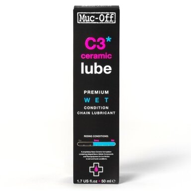 Muc-Off C3 Ceramic Lube 50ml- keraminis grandinės tepalas drėgnoms sąlygoms Muc-Off C3 Ceramic Lube 50ml- keraminis grandinės tepalas drėgnoms sąlygoms