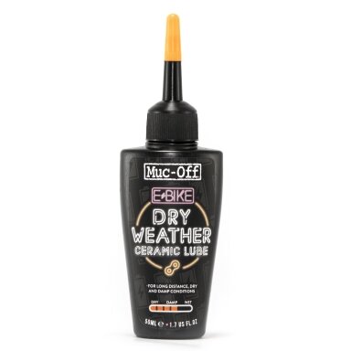 Muc-Off eBike Dry Lube - el. dviračio grandinės tepalas sausom oro salygom 50ml Muc-Off eBike Dry Lube - el. dviračio grandinės tepalas sausom oro salygom 50ml