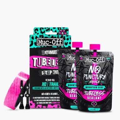 Muc-Off Ultimate Tubeless Setup Kit - XC Trail bekamerinės sistemos k-tas Muc-Off Ultimate Tubeless Setup Kit - XC Trail bekamerinės sistemos k-tas