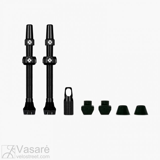 Muc-Off bekamerin. padangu ventilių kompl.(2 vnt.) 44mm juodi Muc-Off bekamerin. padangu ventilių kompl.(2 vnt.) 44mm juodi