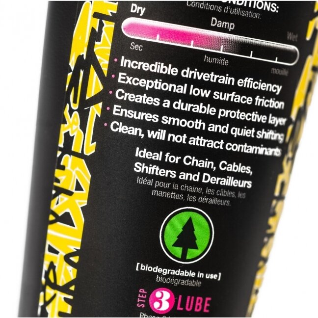Muc-Off Dry Lube 120ml (sausom oro sąlygom) grandinės tepalas 2 Muc-Off Dry Lube 120ml (sausom oro sąlygom) grandinės tepalas 2